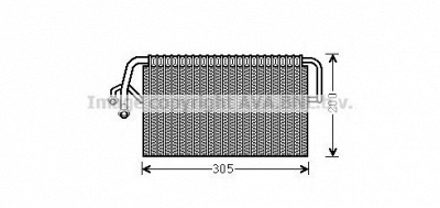 AVA QUALITY COOLING msv486 -  Испаритель, кондиционер